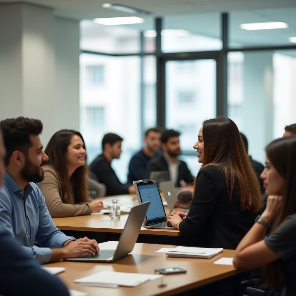 Alumnos participando en un taller de InvertirARG